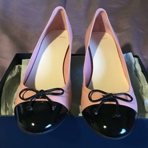 COLE HAAN NIKE AIR TALI PINK AND BLACK WEDGE