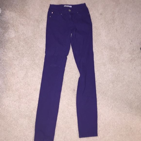Purple jeans