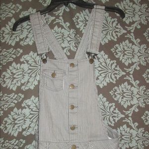 Striped short romper