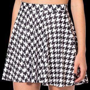 Black Milk Houndstooth Skater Skirt