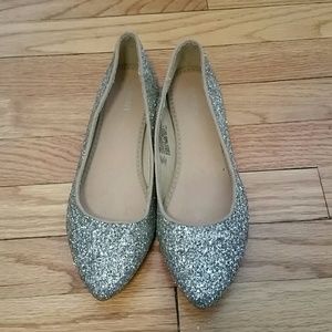 Sparkly Gold Flats