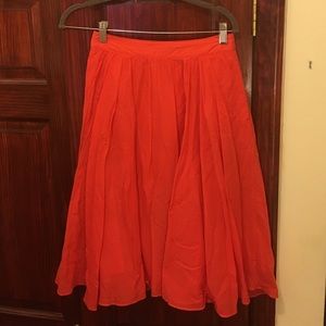 J Crew Coral knee length skirt