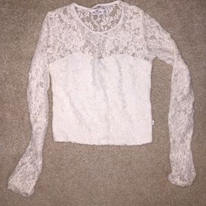 Hollister lace crop top