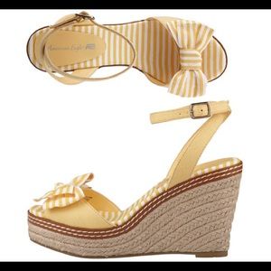 🎉SALE🎉yellow strappy wedges