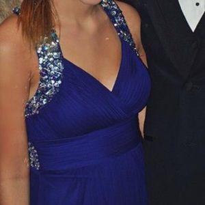 blue prom dress