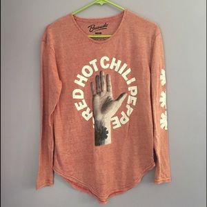 Long sleeve red hot chili pepper shirt