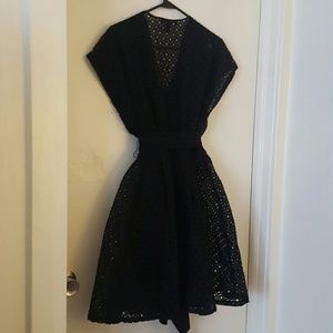 Banana Republic black eyelet dress- new no tags