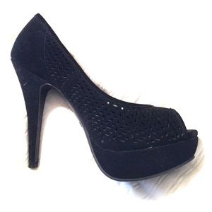 Peep-toe Platform Heels