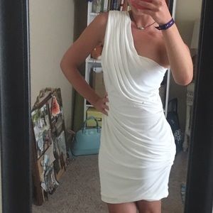 Nordstroms White One Shoulder Dress