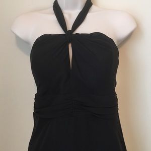 White House black market halter cocktail dress
