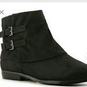 Size 10 black suede booties