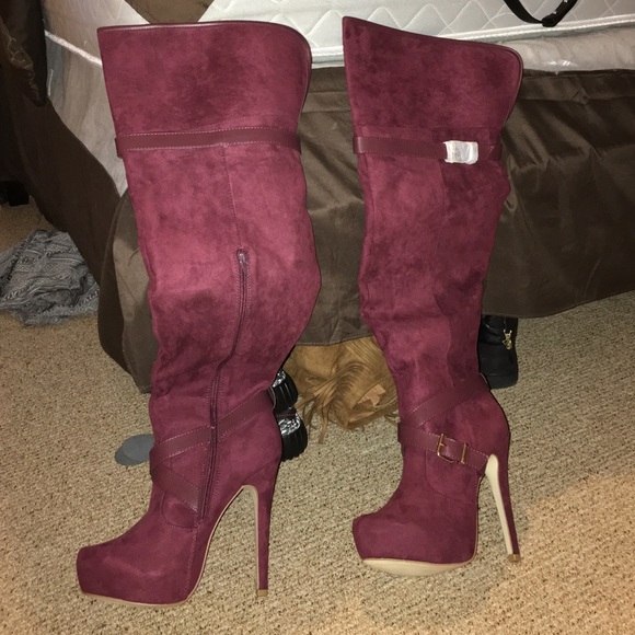 over the knee WIDE LEG BOOTS