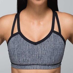 Lululemon Water Bound Bra Burlap Black/Gray Size 4