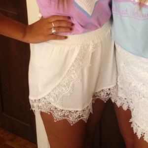White Tobi shorts