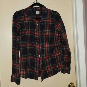 J CREW plaid button down