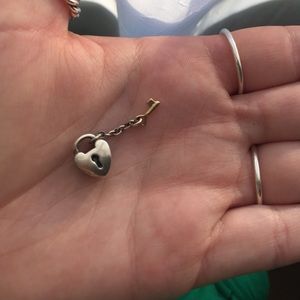 Lock and key charm