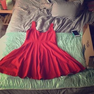 Red sun dress