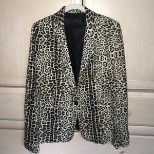 Zara Leopard Blazer