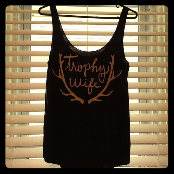 Black "Trophy Wife" Tank