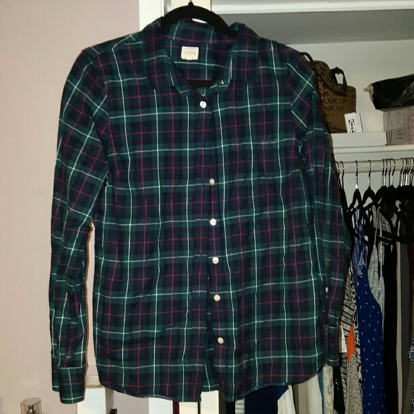 Plaid button down
