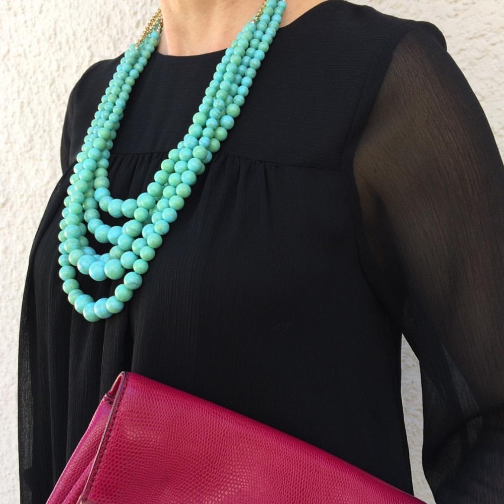 Handmade turquoise necklace - Picture 6 of 8