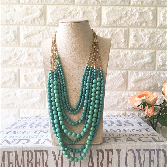 Handmade turquoise necklace - Picture 2 of 8