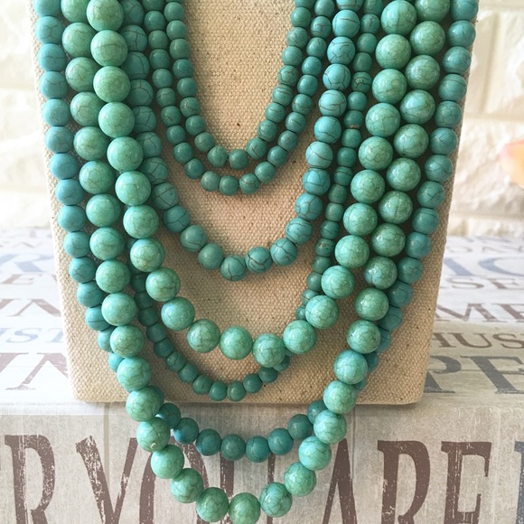 Handmade turquoise necklace - Picture 4 of 8