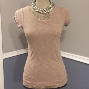 Cognac Tee w/ Chest Pocket! 💕 Small