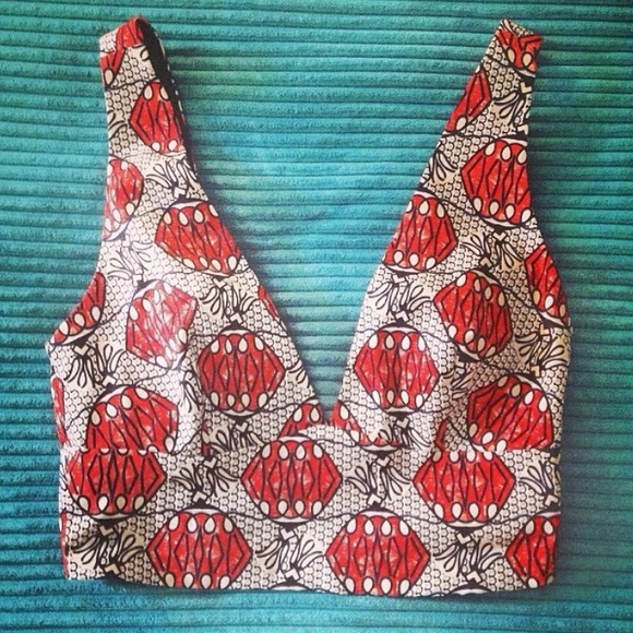 Zara Tops - Plunge super cropped top