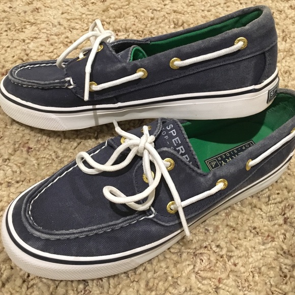 Blue Sperry's. VERY lightly worn - Picture 1 of 4