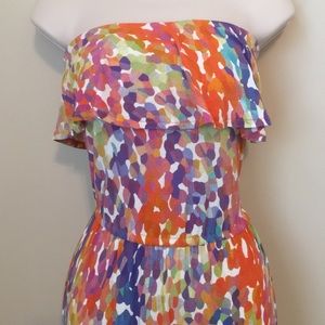 Three dot strapless dress. NWT