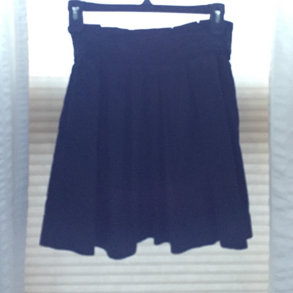 A black short skirt