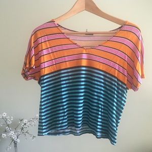 UO Sprakle & Fade Striped T Shirt