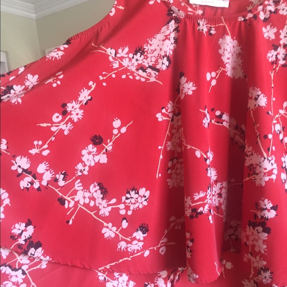 Nordstrom Red Floral Top - Picture 4 of 4