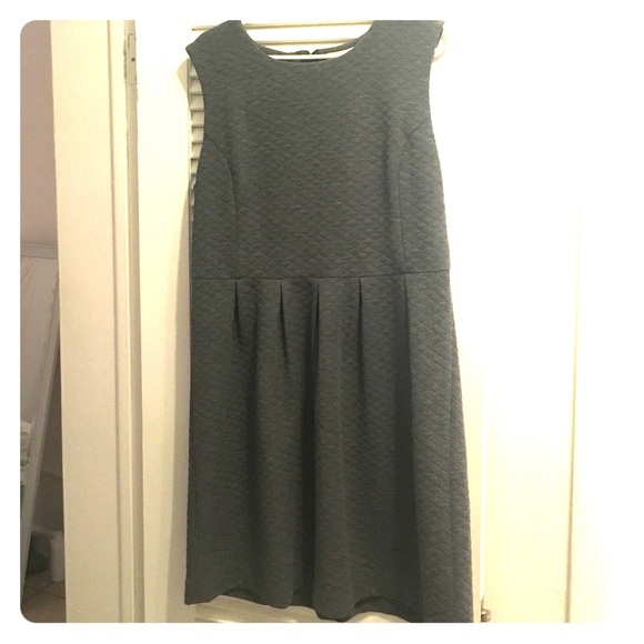 Ann Taylor Loft grey quilt dress