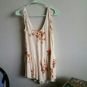 Flowy floral romper