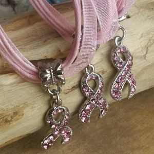 💞ADD ON 💞Pink Ribbon Necklace