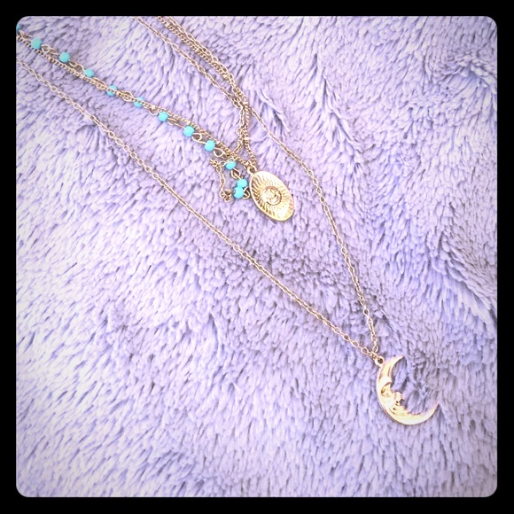 Gold Moon Necklace