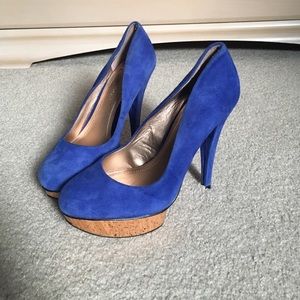 Blue Suede Heels