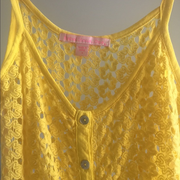 Yellow Crochet Top - Picture 2 of 3