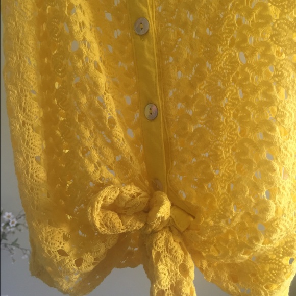 Yellow Crochet Top - Picture 3 of 3