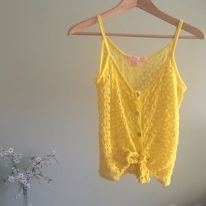 Yellow Crochet Top