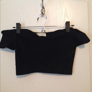 Black crop top