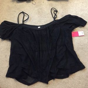 Black flowy shirt