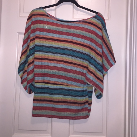 Multicolored stripped blouse