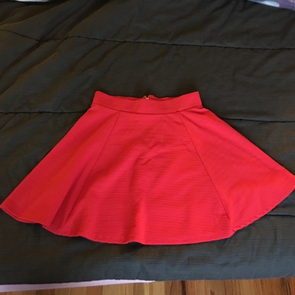 Red Skater Skirt