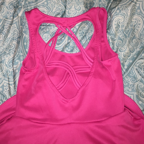 HEART CROSS BACK RUFFEL DRESS - Picture 3 of 3