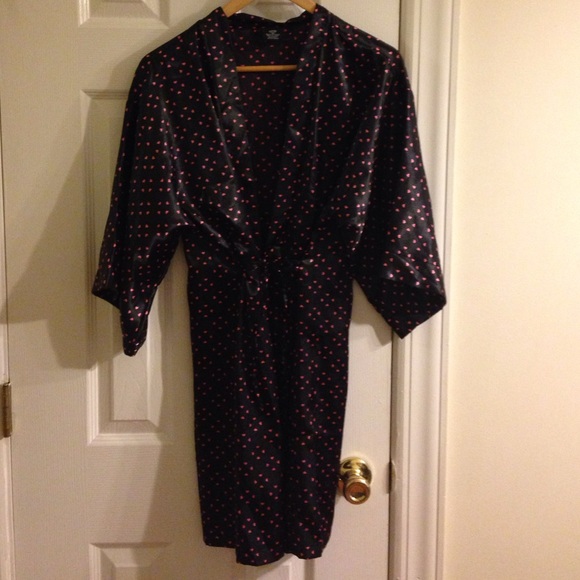 Silky robe