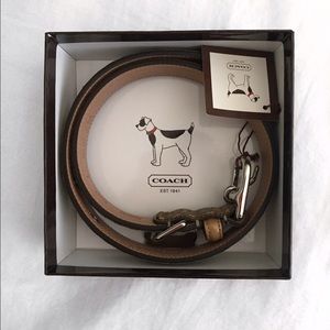 Coach Leather Dog Collar