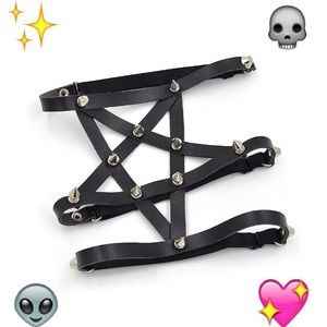 🔮 Hexagram Leg Garter 🔮